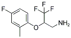 3,3,3-TRIFLUORO-2-(4-FLUORO-2-METHYL-PHENOXY)-PROPYLAMINE Struktur