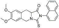 7,8-DIMETHOXY-2-(1-NAPHTHYL)-3-THIOXO-2,3,10,10A-TETRAHYDROIMIDAZO[1,5-B]ISOQUINOLIN-1(5H)-ONE Struktur