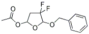 ACETIC ACID-5-BENZYLOXY-4,4-DIFLUORO-TETRAHYDROFURAN-2-YL ESTER Struktur