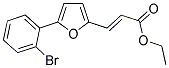 3-[5-(2-BROMO-PHENYL)-FURAN-2-YL]-ACRYLIC ACID ETHYL ESTER Struktur