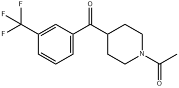 1-ACETYL-4-(3-TRIFLUOROMETHYLBENZOYL)-PIPERIDINE Struktur