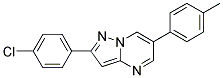 2-(4-CHLOROPHENYL)-6-(4-METHYLPHENYL)PYRAZOLO[1,5-A]PYRIMIDINE Struktur