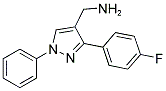 [3-(4-FLUOROPHENYL)-1-PHENYL-1H-PYRAZOL-4-YL]METHYLAMINE Struktur