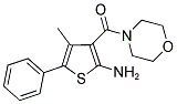 4-METHYL-3-(MORPHOLIN-4-YLCARBONYL)-5-PHENYLTHIEN-2-YLAMINE Struktur