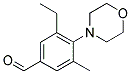 3-ETHYL-5-METHYL-4-MORPHOLIN-4-YL-BENZALDEHYDE Struktur