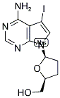 7-IODO-2',3'-DIDEOXY-7-DEAZAADENOSINE Struktur