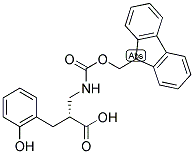 (R)-2-[(9H-FLUOREN-9-YLMETHOXYCARBONYLAMINO)-METHYL]-3-(2-HYDROXY-PHENYL)-PROPIONIC ACID Struktur