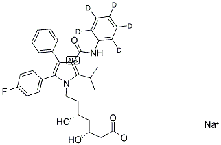 ATORVASTATIN-D5, SODIUM SALT Struktur