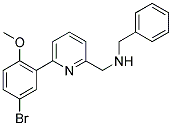 N-BENZYL-1-[6-(5-BROMO-2-METHOXYPHENYL)PYRIDIN-2-YL]METHANAMINE Struktur