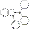 N-PHENYL-2-(DICYCLOHEXYLPHOSPHINO)INDOL Struktur