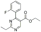 ETHYL-2-ETHYL-4-(2-FLUOROPHENYL)-5-PYRIMIDINE CARBOXYLATE Struktur