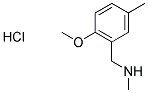 N-(2-METHOXY-5-METHYLBENZYL)-N-METHYLAMINE HYDROCHLORIDE Struktur