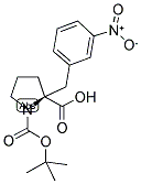 BOC-(S)-ALPHA-(3-NITROBENZYL)-PROLINE Struktur