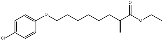 ETHYL 8-(4-CHLOROPHENOXY)-2-METHYLEN-OCTANOATE Struktur