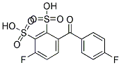 2,3-DISULFO-4,4'-DIFLUOROBENZOPHENONE Struktur