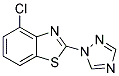 4-CHLORO-2-(1H-1,2,4-TRIAZOL-1-YL)BENZO[D]THIAZOLE Struktur