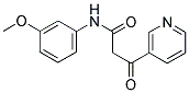 N-(3-METHOXYPHENYL)-3-OXO-3-PYRIDIN-3-YLPROPANAMIDE Struktur