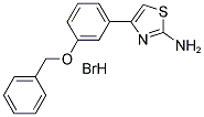 4-[3-(BENZYLOXY)PHENYL]-1,3-THIAZOL-2-AMINE HYDROBROMIDE Struktur