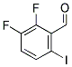 2,3-DIFLUORO-6-IODO-BENZEALDEHYDE Struktur