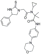 2-(N-CYCLOPROPYL-2-(4-PHENYL-2-THIOXOIMIDAZOLIDIN-1-YL)ACETAMIDO)-2-METHYL-N-(4-MORPHOLINOPHENYL)PROPANAMIDE Struktur