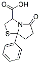 5-OXO-7A-PHENYLHEXAHYDROPYRROLO[2,1-B][1,3]THIAZOLE-3-CARBOXYLIC ACID Struktur