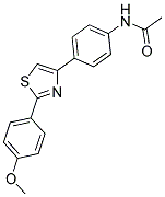 N-(4-(2-(4-METHOXYPHENYL)THIAZOL-4-YL)PHENYL)ACETAMIDE Struktur