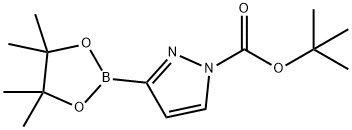 1-TERT-BUTYLOXYCARBONYLPYRAZOLE-3-BORONIC ACID PINACOL ESTER Struktur