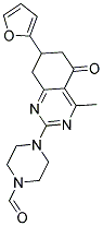 4-[7-(2-FURYL)-4-METHYL-5-OXO-5,6,7,8-TETRAHYDROQUINAZOLIN-2-YL]PIPERAZINE-1-CARBALDEHYDE Struktur