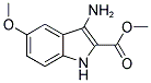 3-AMINO-5-METHOXY-1H-INDOLE-2-CARBOXYLIC ACID METHYL ESTER Struktur