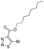 OCTYL 5-BROMO-1,2,3-THIADIAZOLE-4-CARBOXYLATE Struktur