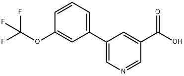 5-[3-(TRIFLUOROMETHOXY)PHENYL]NICOTINIC ACID Struktur