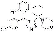 4-(1-(1-((2-CHLOROPHENYL)(4-CHLOROPHENYL)METHYL)-1H-TETRAZOL-5-YL)CYCLOHEXYL)MORPHOLINE Struktur