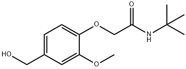 N-TERT-BUTYL-2-(4-HYDROXYMETHYL-2-METHOXY-PHENOXY)-ACETAMIDE Struktur