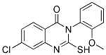 7-CHLORO-2-MERCAPTO-3-(2-METHOXYPHENYL)QUINAZOLIN-4(3H)-ONE Struktur