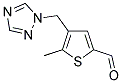 5-METHYL-4-(1H-1,2,4-TRIAZOL-1-YLMETHYL)-2-THIOPHENECARBALDEHYDE Struktur