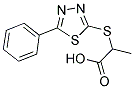 2-[(5-PHENYL-1,3,4-THIADIAZOL-2-YL)SULFANYL]PROPANOIC ACID Struktur