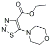 ETHYL 5-MORPHOLIN-4-YL-1,2,3-THIADIAZOLE-4-CARBOXYLATE Struktur