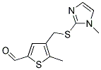 5-METHYL-4-([(1-METHYL-1H-IMIDAZOL-2-YL)SULFANYL]METHYL)-2-THIOPHENECARBALDEHYDE Struktur