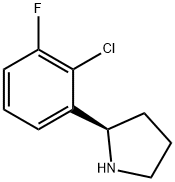 (2R)-2-(2-CHLORO-3-FLUOROPHENYL)PYRROLIDINE Struktur