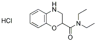 N,N-DIETHYL-3,4-DIHYDRO-2H-1,4-BENZOXAZINE-2-CARBOXAMIDE HYDROCHLORIDE Struktur