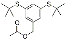 3,5-BIS(TERT-BUTYLTHIO)BENZYL ACETATE Struktur