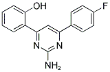 2-(2-AMINO-6-(4-FLUOROPHENYL)PYRIMIDIN-4-YL)PHENOL Struktur