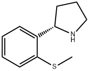 1-((2S)PYRROLIDIN-2-YL)-2-METHYLTHIOBENZENE Struktur