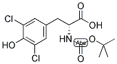 (R)-2-TERT-BUTOXYCARBONYLAMINO-3-(3,5-DICHLORO-4-HYDROXY-PHENYL)-PROPIONIC ACID Struktur