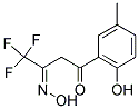 4,4,4-TRIFLUORO-1-(2-HYDROXY-5-METHYLPHENYL)BUTANE-1,3-DIONE 3-OXIME Struktur