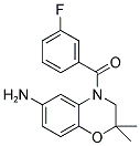 (6-AMINO-2,2-DIMETHYL-2,3-DIHYDRO-BENZO[1,4]OXAZIN-4-YL)-(3-FLUORO-PHENYL)-METHANONE Struktur