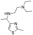 N,N-DIETHYL-N'-[1-(2-METHYL-THIAZOL-4-YL)-ETHYL]-ETHANE-1,2-DIAMINE Struktur