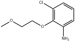 3-CHLORO-2-(2-METHOXY-ETHOXY)-PHENYLAMINE Struktur