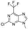 2-CHLORO-9-METHYL-6-(TRIFLUOROMETHYL)-9H-PURINE Struktur