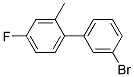 3-BROMO-4'-FLUORO-2'-METHYLBIPHENYL Struktur